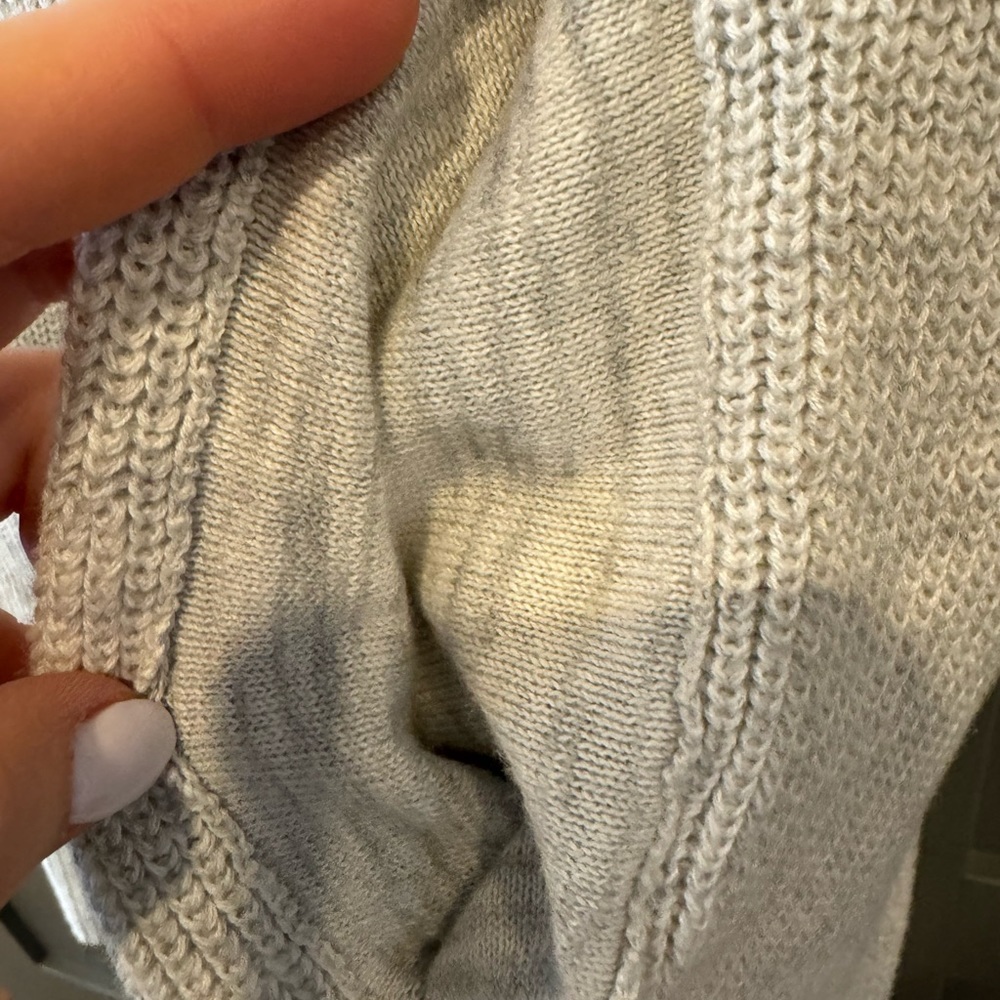 Athleta light heather grey open swing travel/ lounge cardigan/jacket - Picture 3 of 11